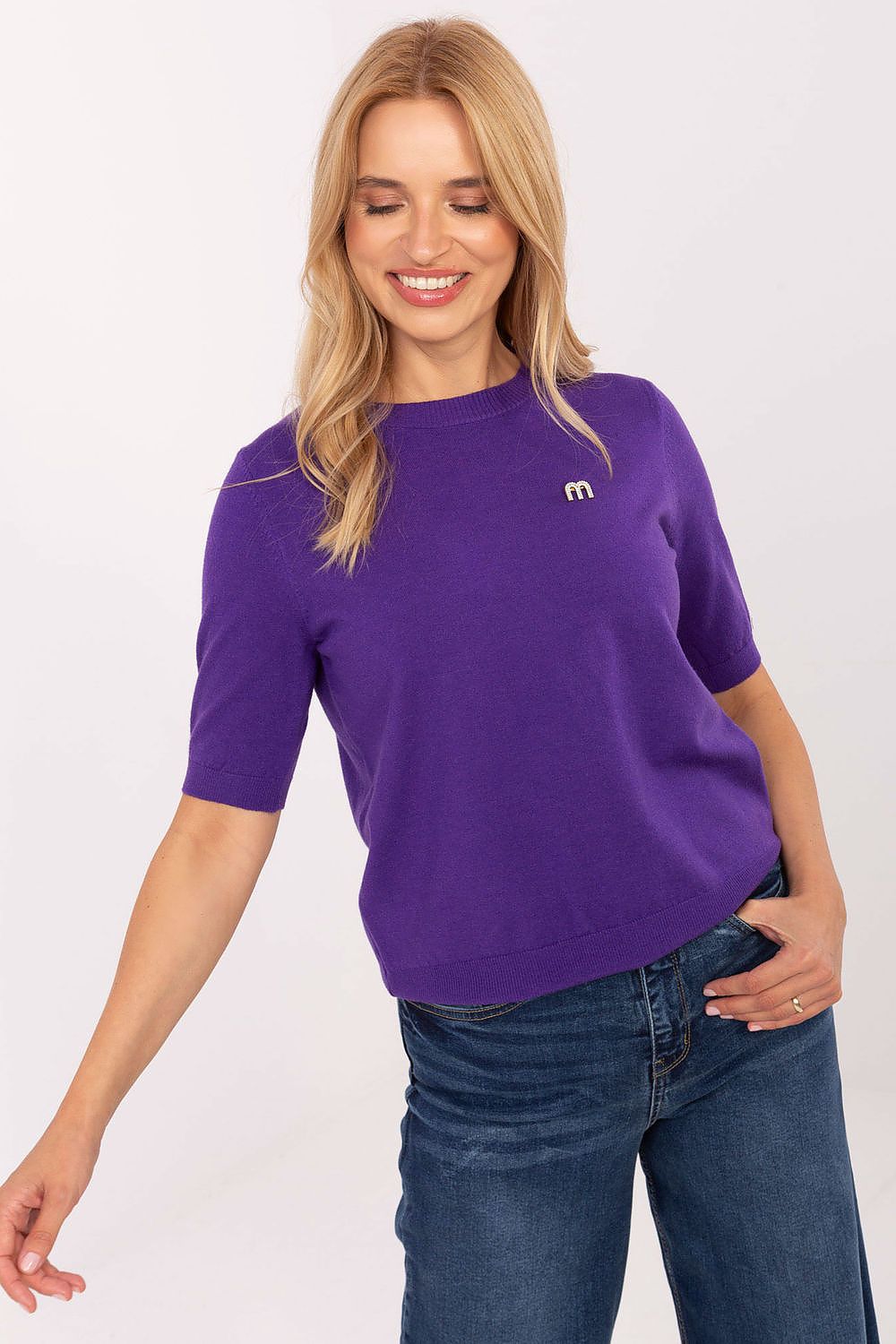  Short sleeve sweater model 216851 Factory Price 